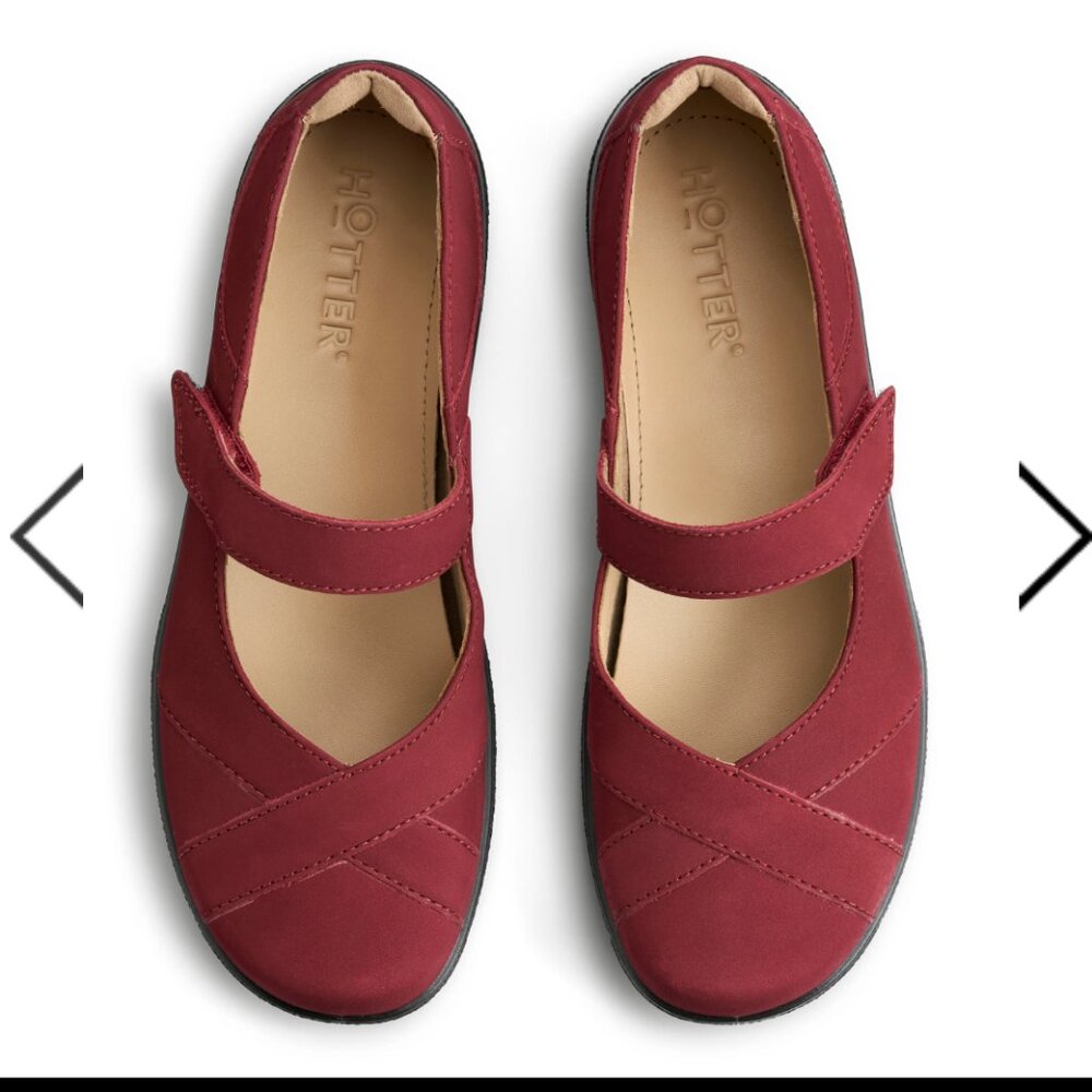 Red Hotter Hope shoes US size 8 standard